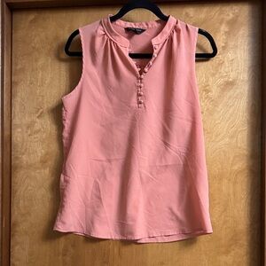 Banana Republic Peach Sleeveless Blouse